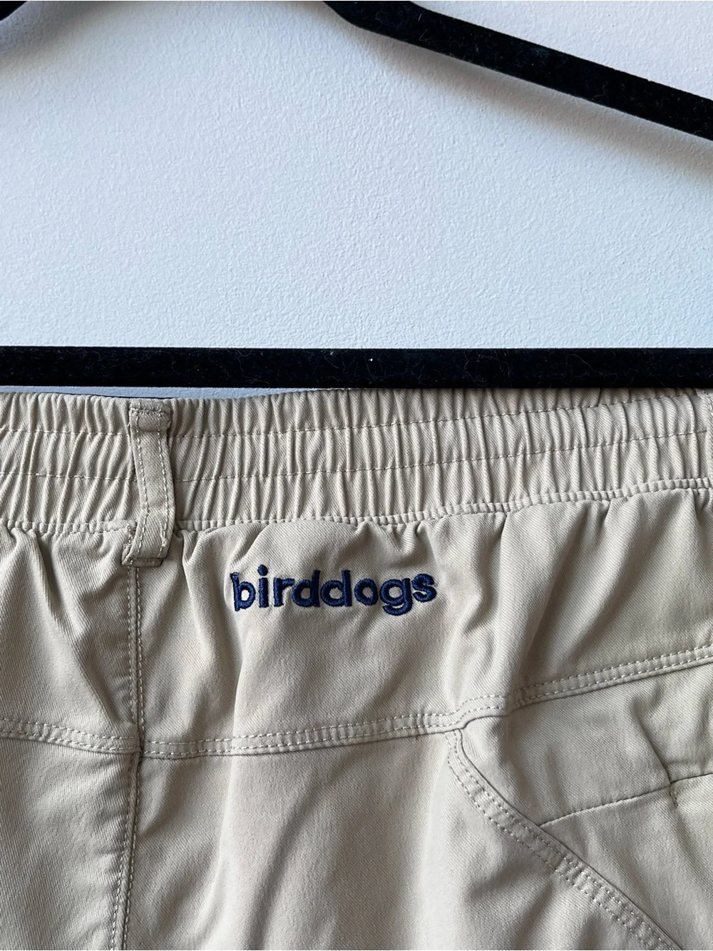 Birddogs Men XL Regular Beige Classic Original Zip Pocket Lined Twill Short 6.5”